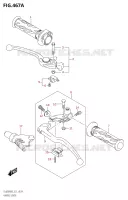 LEVIERS   POIGNEES (DL650A:M3:E21) pour Suzuki V-STROM 650 2023