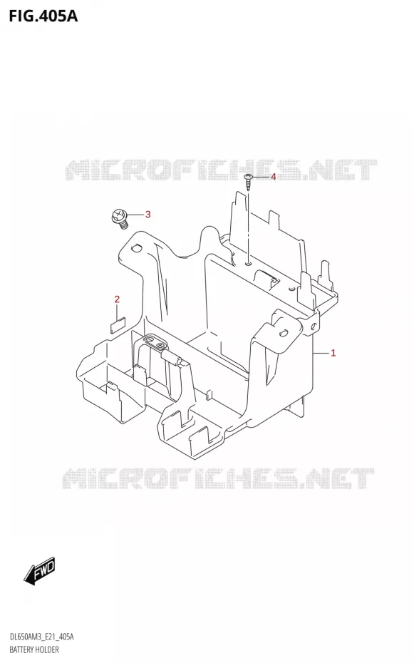 SUPPORT BATTERIE Suzuki MOTO 650 V-STROM 2023  DL650AM3