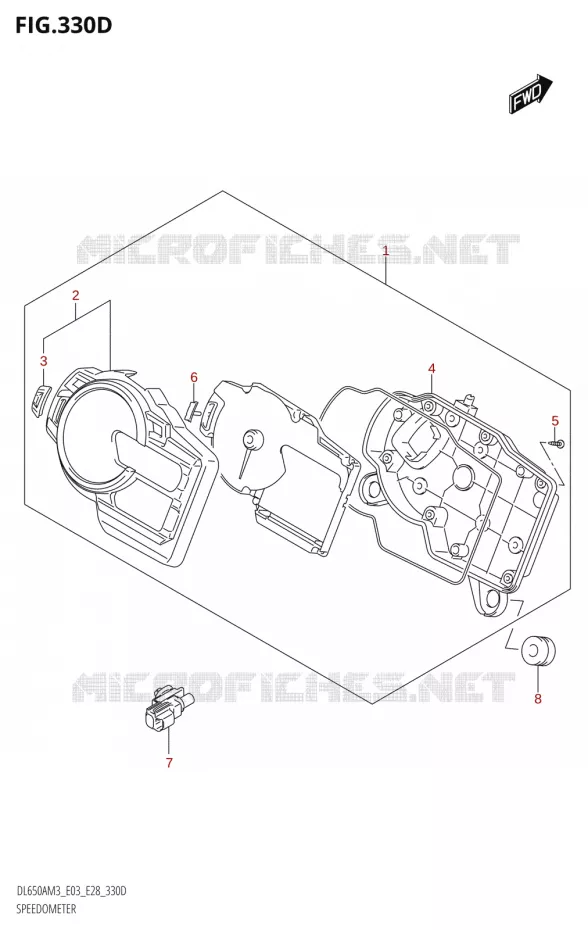 COMPTEUR (DL650XA:M3:E03) Suzuki MOTO 650 V-STROM 2023  DL650AM3