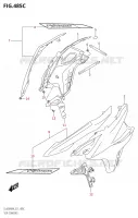 FLANCS DE CARENAGES (DL650XA:M4:E21) pour Suzuki V-STROM 650 2024