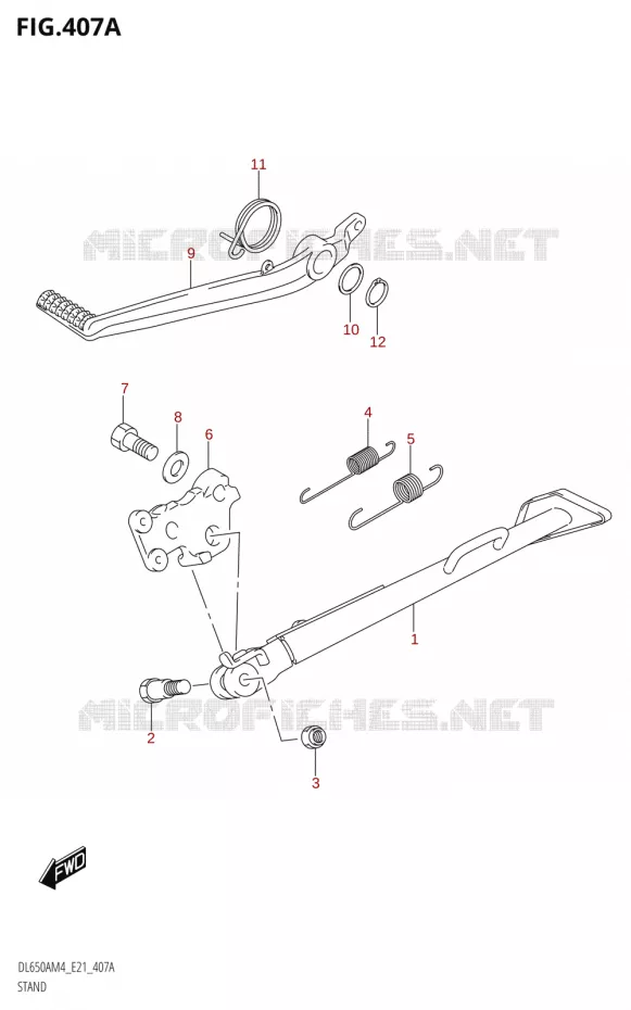 BEQUILLE Suzuki MOTO 650 V-STROM 2024  DL650AM4