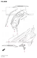 FLANCS DE CARENAGES (DL650A:M4:E28) pour Suzuki V-STROM 650 2024