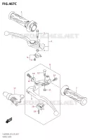 LEVIERS   POIGNEES (DL650A:M4:E33) pour Suzuki V-STROM 650 2024