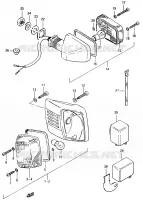 CLIGNOTANTS (E15, E18, E21, E22, E25, E26) pour Suzuki CS 125 1983