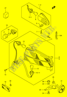 ENSEMBLE FEU ARRIERE   CLIGNOTANTS (MODELE K3/K4) pour Suzuki BURGMAN 650 2005