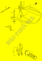 ENSEMBLE LEVIER   POIGNEE DROITE (MODELE N/P/R/S/T) pour Suzuki DR 650 1995