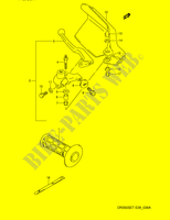 ENSEMBLE LEVIER   POIGNEE GAUCHE (MODELE R/S/T) pour Suzuki DR 350 1996