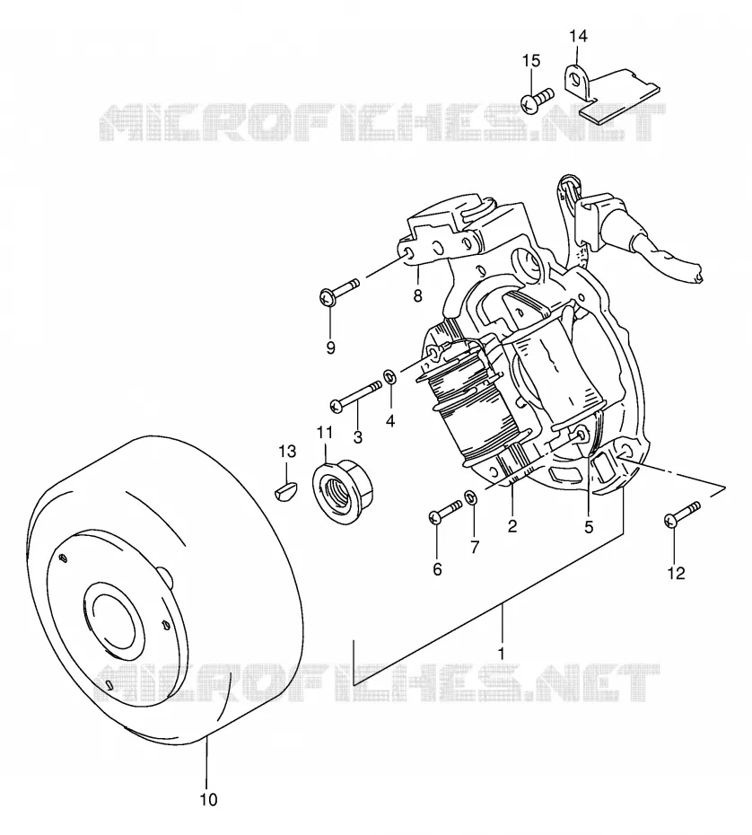 ALLUMAGE ROTOR - STATOR (FB100DG/DR/DS/DV) Suzuki SCOOTER 100 FB 1999  FB100X(E71)