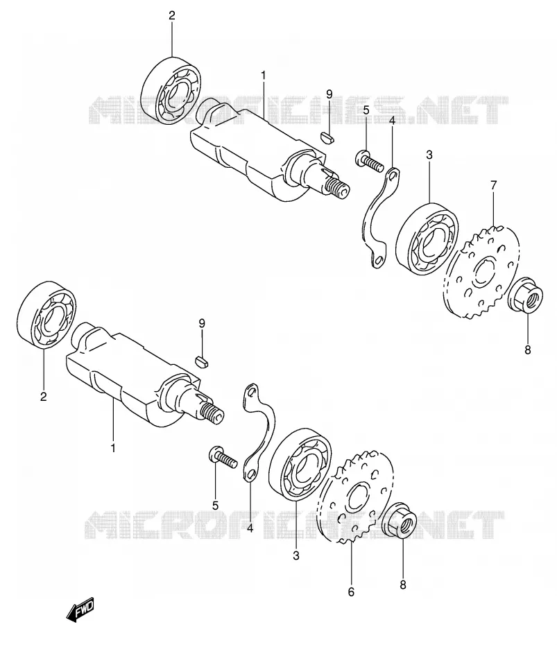 BALANCIER (MODELE M/N) Suzuki MOTO 650 DR 1995  DR650RSES(E4)