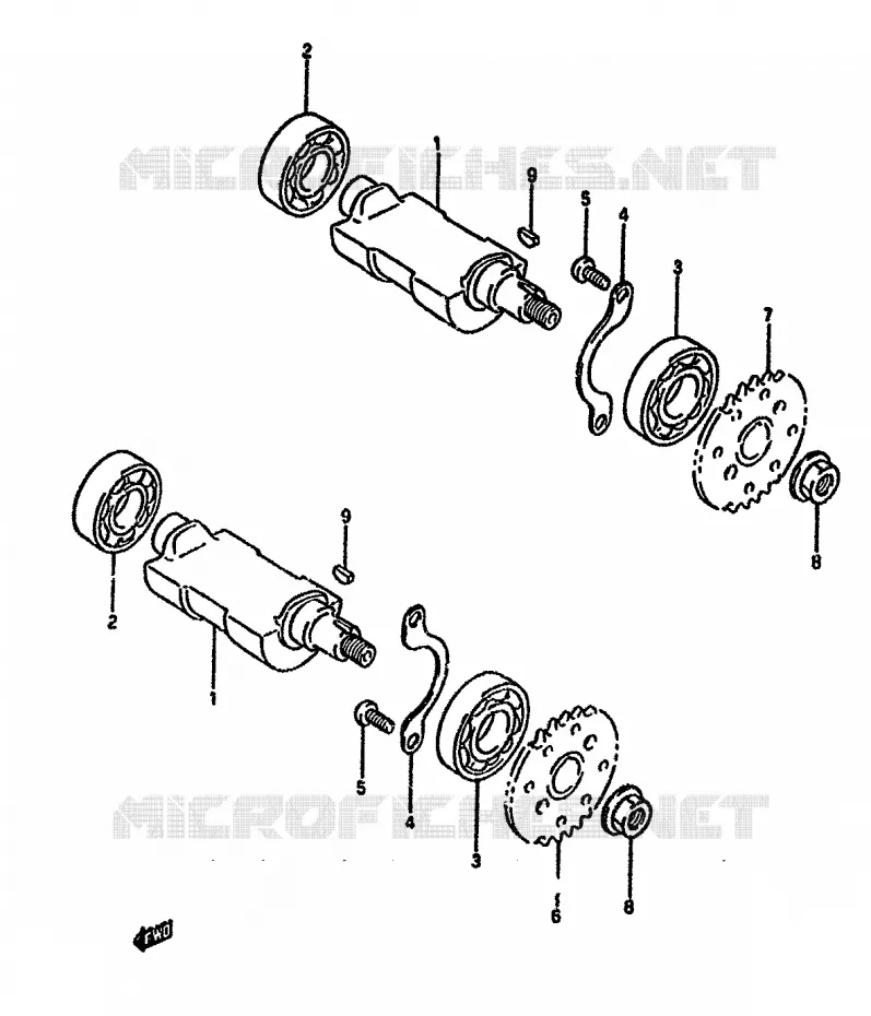 BALANCIER (MODELE N) Suzuki MOTO 650 DR 1994  DR650RR(N/P/R)