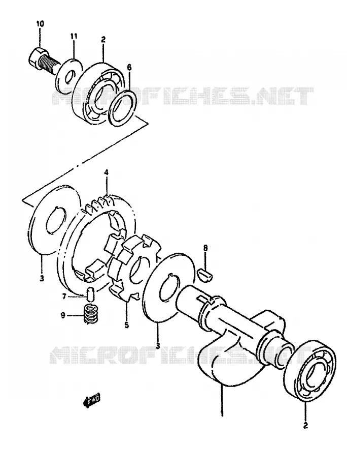 BALANCIER Suzuki MOTO 350 DR 1991  DR350SM(L/M/N/P/R)