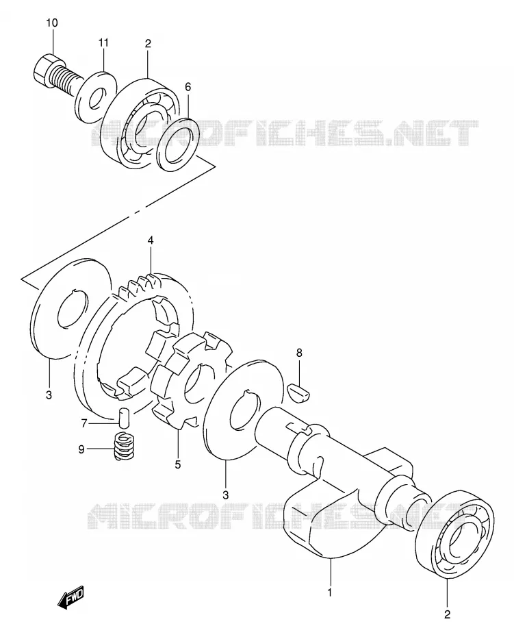 BALANCIER Suzuki MOTO 350 DR 1994  DR350R(E1)