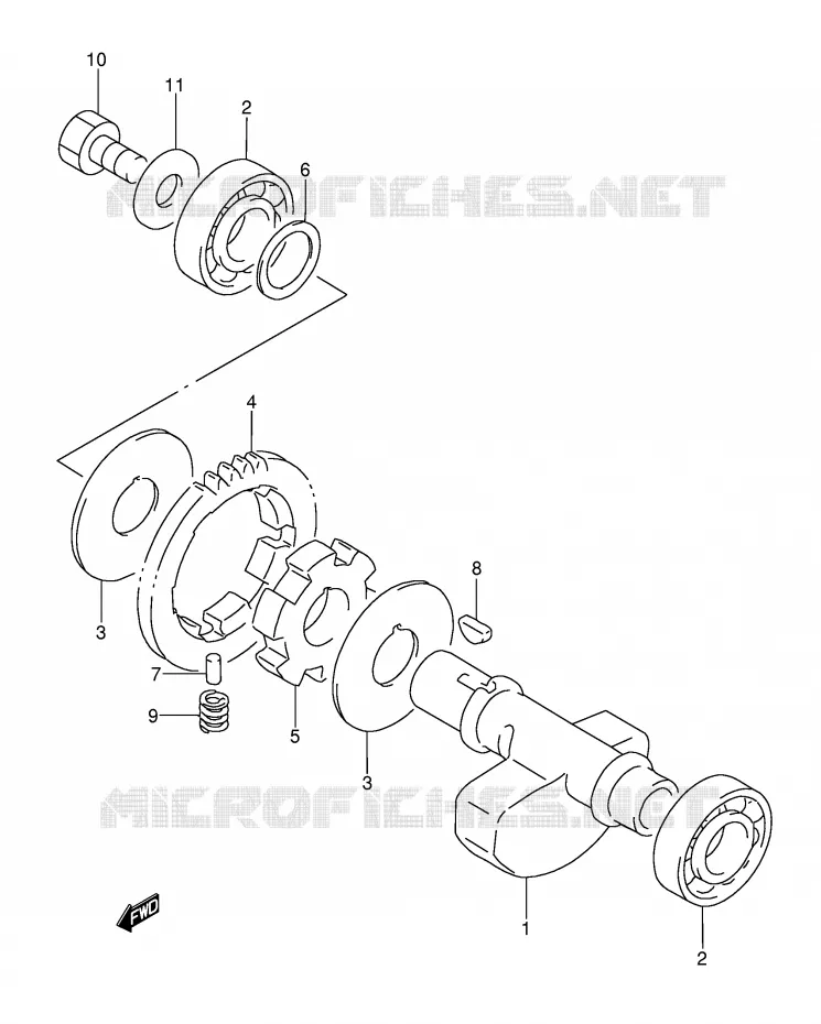 BALANCIER Suzuki MOTO 350 DR 1995  DR350S(E3)