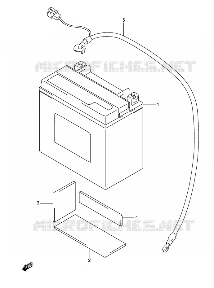 BATTERIE (MODELE M/N/P/R/S) Suzuki MOTO 800 DR 1996  DR800SUT