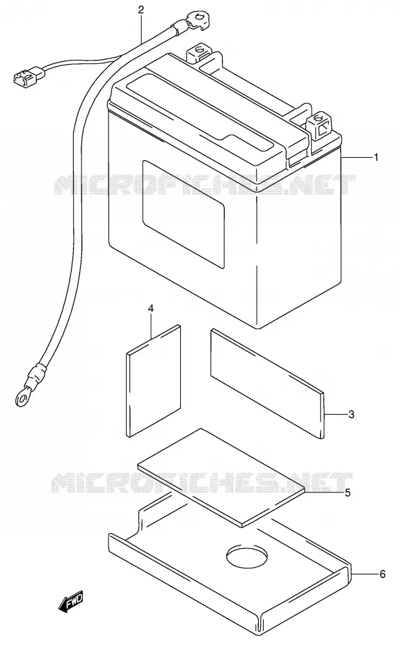 BATTERIE Suzuki MOTO 650 DR 1995  DR650RSES(E4)