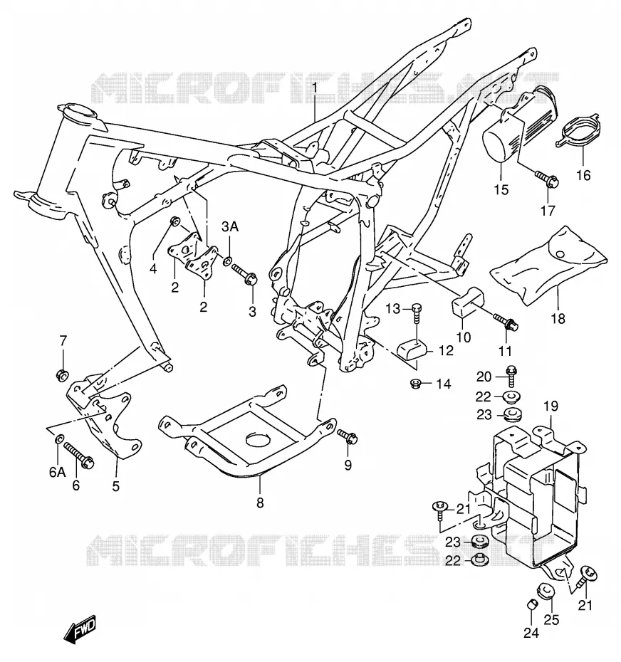 CADRE Suzuki MOTO 125 DF 1999  DF125EX(E4)