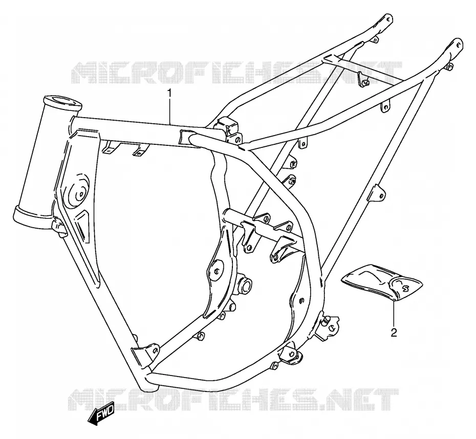 CADRE Suzuki MOTO 80 DS 1998  DS80W(E3/E28)