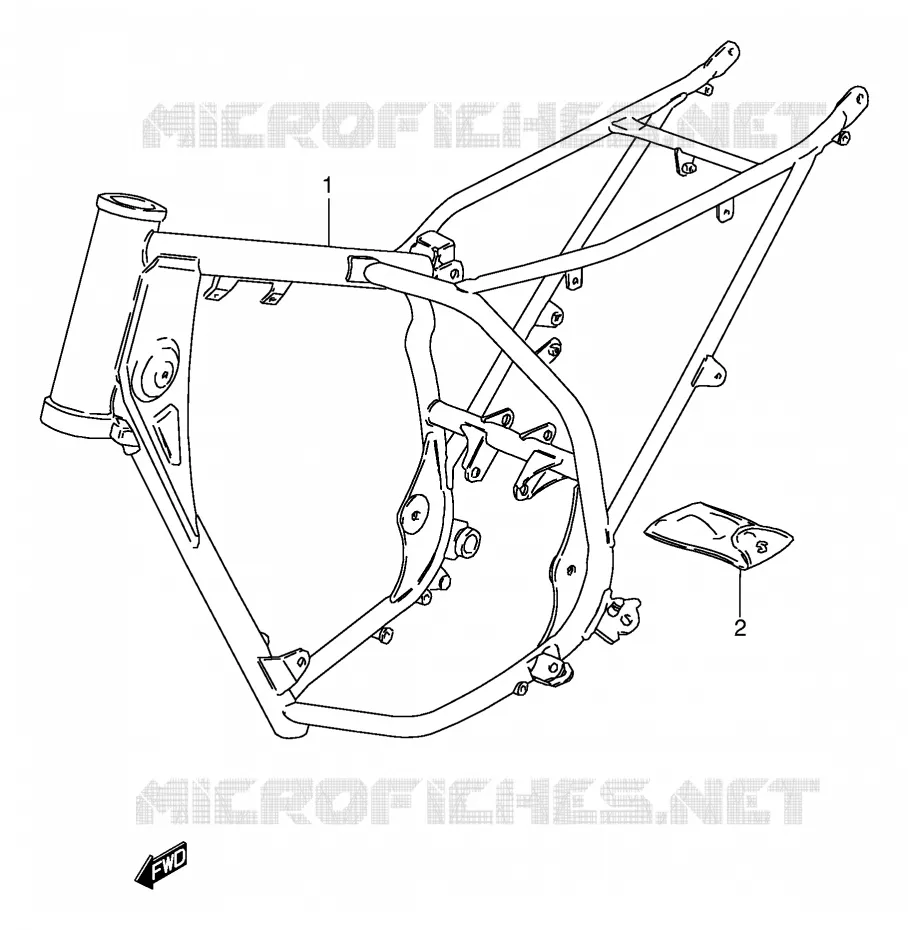 CADRE Suzuki MOTO 80 DS 2000  DS80Y(E24)