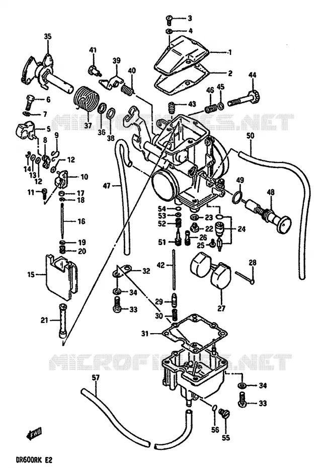 CARBURATEUR Suzuki MOTO 600 DR 1987  DR600RUH(E2)