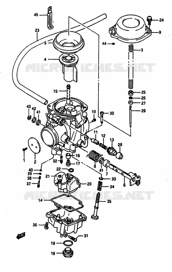 CARBURATEUR Suzuki MOTO 650 DR 1991  DR650RSUM(L/M)