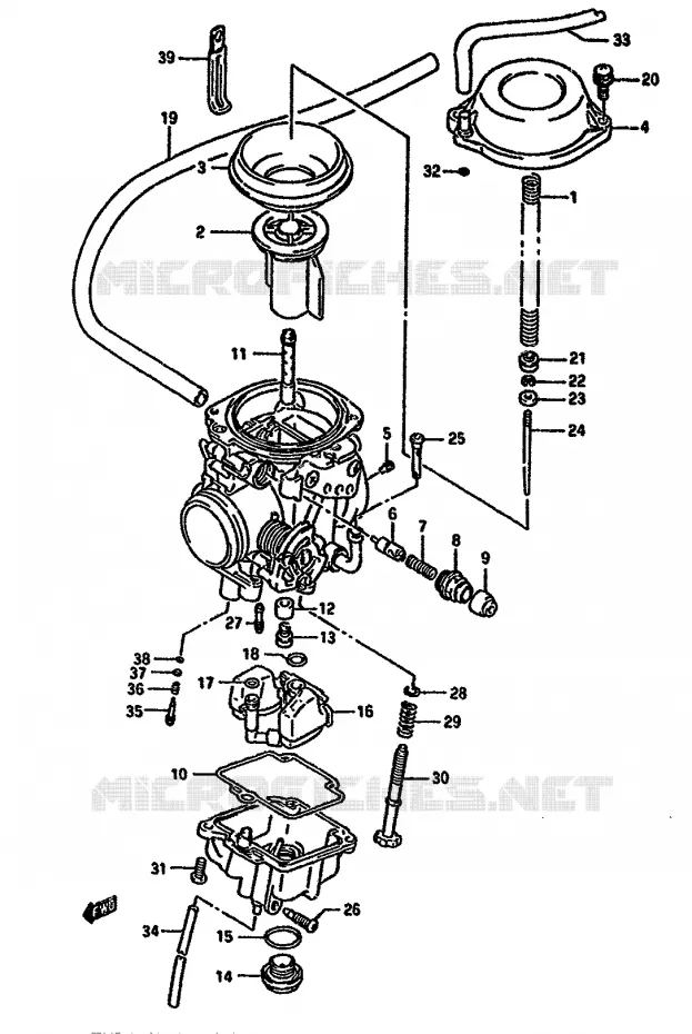CARBURATEUR Suzuki MOTO 650 DR 1994  DR650RR(N/P/R)