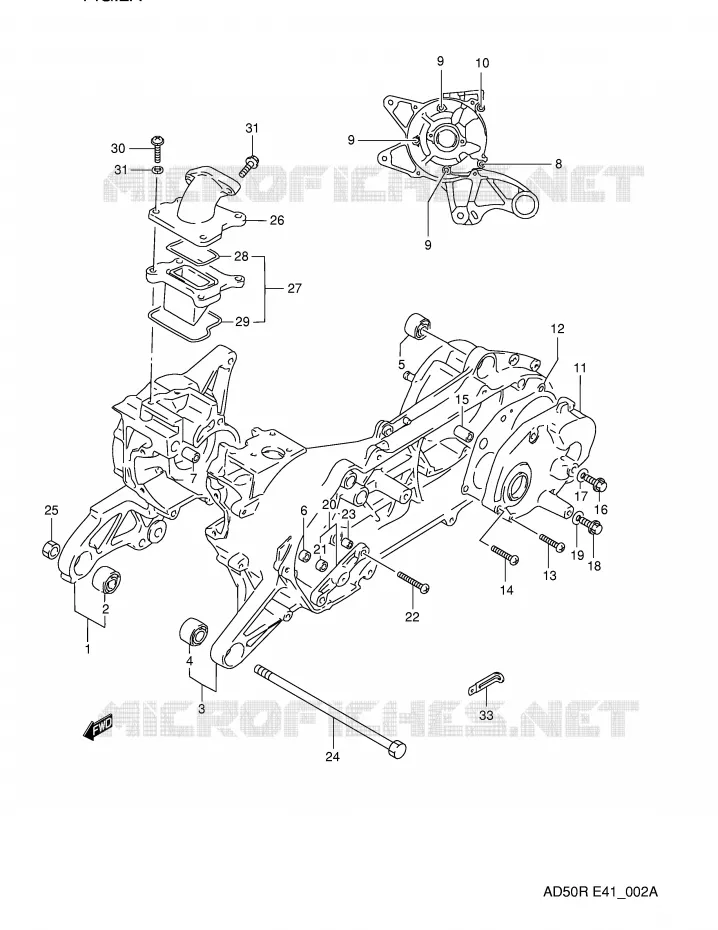 CARTER (MODELE K E6) Suzuki SCOOTER 50 AD 1991  AD50M(E41)