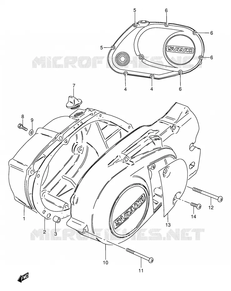 CARTER Suzuki MOTO 115 AP 1998  AX115SW(E71)