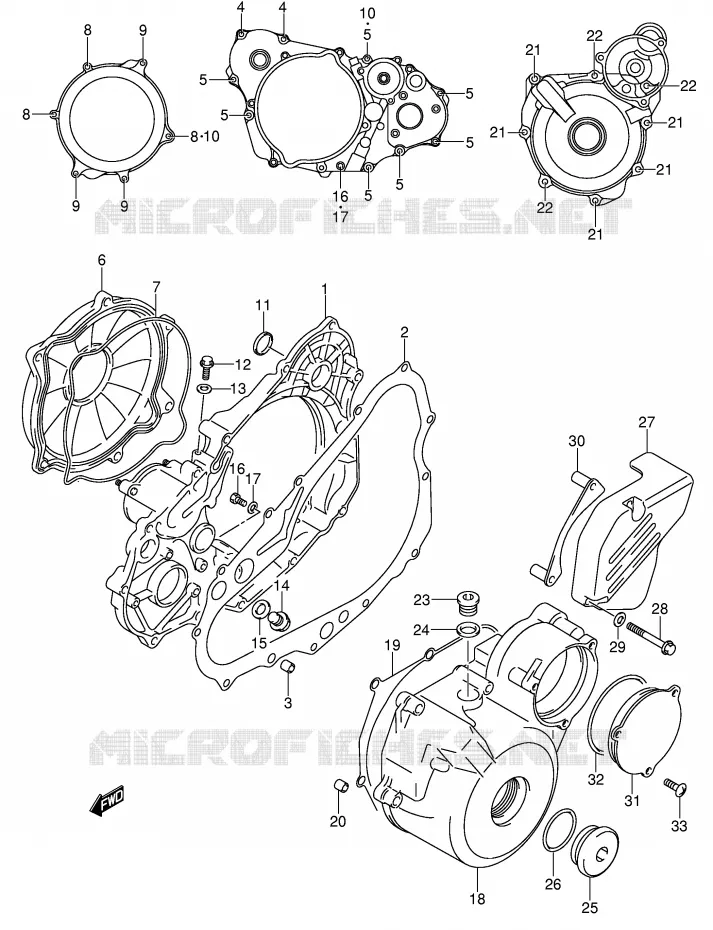 CARTER Suzuki MOTO 400 DR-Z 2000  DR-Z400SY(E3/E28)