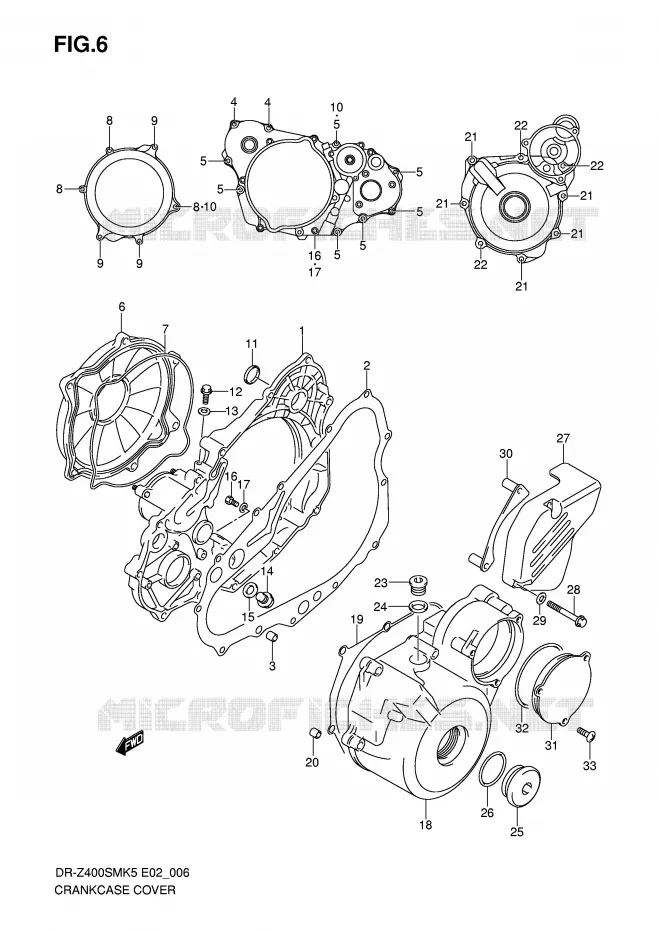 CARTER Suzuki MOTO 400 DR-Z 2009  DR-Z400SMK9(E2)
