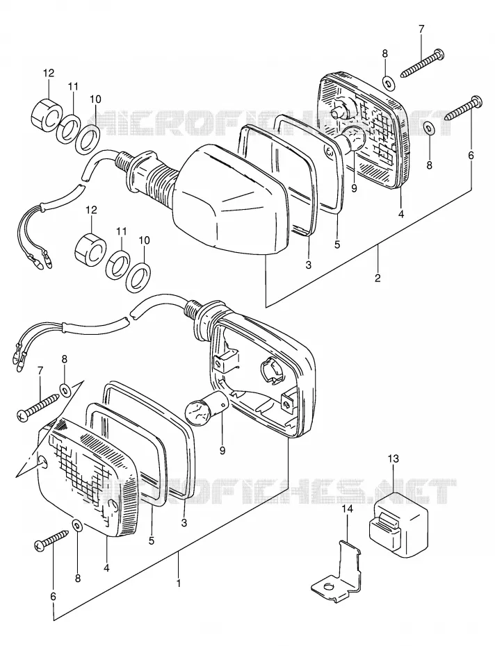 CLIGNOTANTS (MODELE R P36) Suzuki MOTO 100 AP 1996  AX100T(E94)