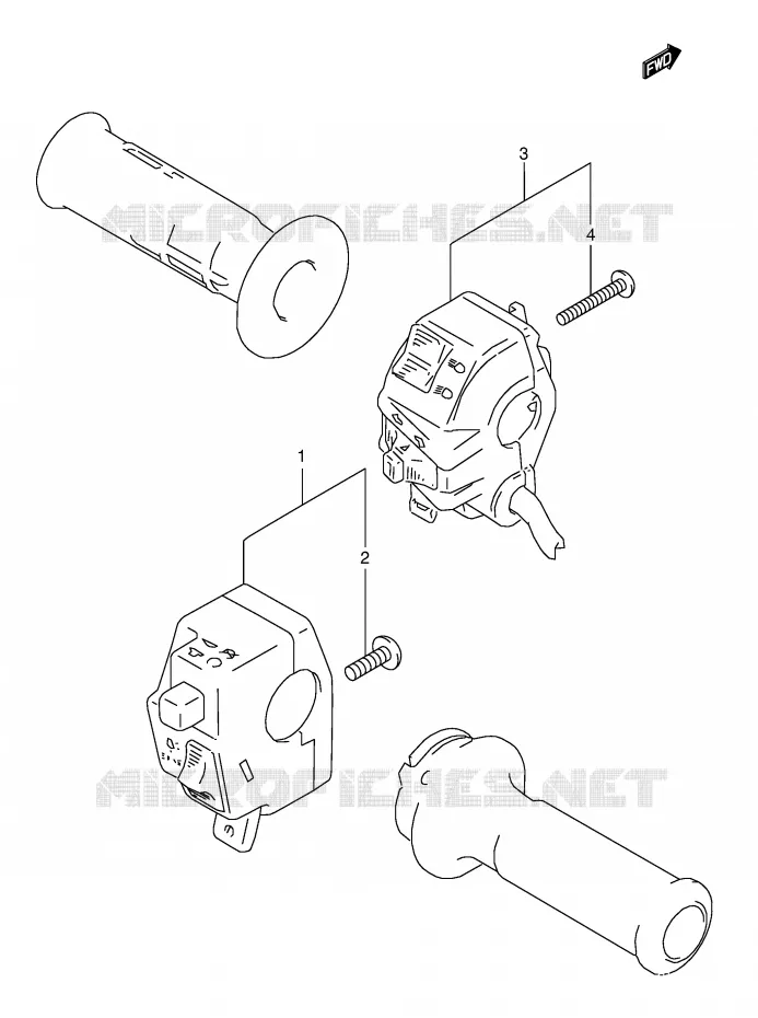 COMMODOS (MODELE T) Suzuki MOTO 800 DR 1991  DR800SM(E4)