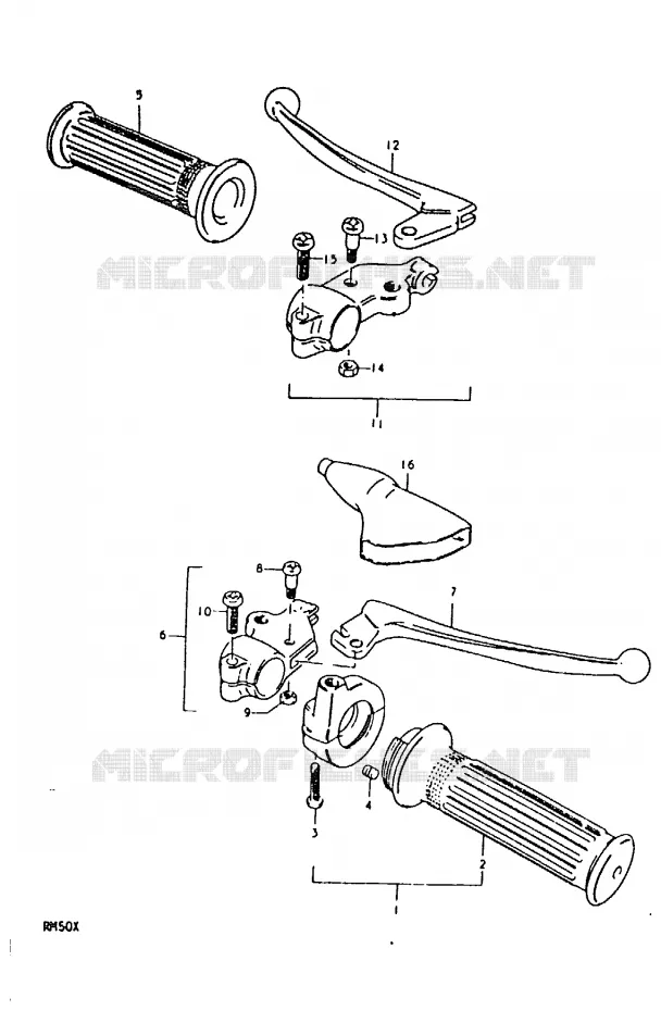 COMMODOS (RM50C) Suzuki MOTO 50 RM 1981  RM50X(C/N/T/X)