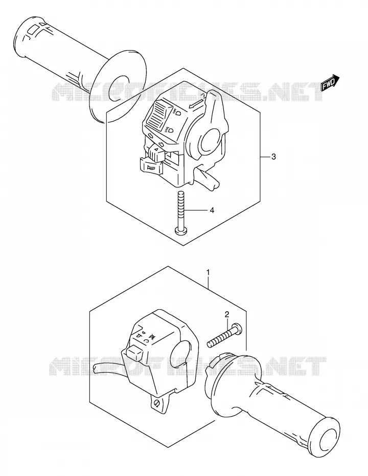 COMMODOS Suzuki MOTO 650 DR 2003  DR650SEK3(E3/E28)