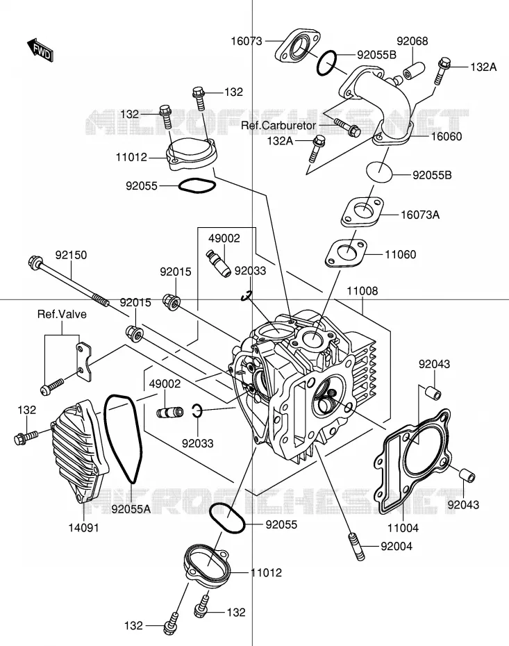CULASSE Suzuki MOTO 110 DR-Z 2003  DR-Z110K3(E28)