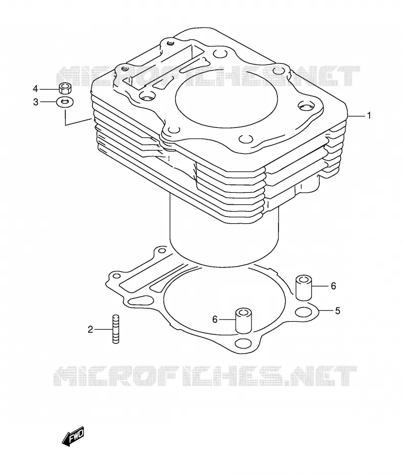 CYLINDRE Suzuki MOTO 250 DR 1995  DR250SES(E24)