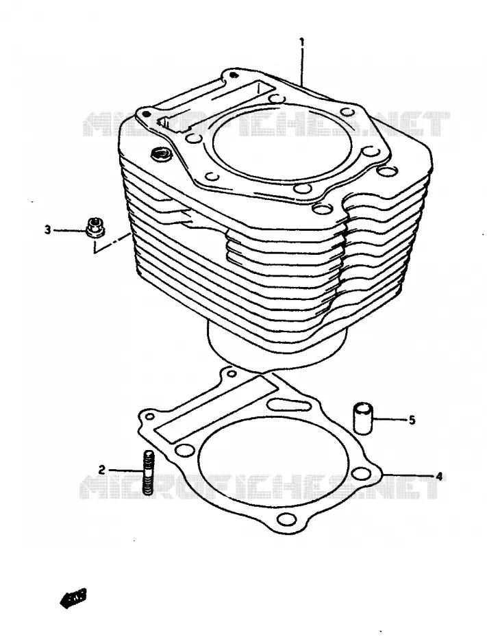 CYLINDRE Suzuki MOTO 650 DR 1990  DR650SL(L/M)
