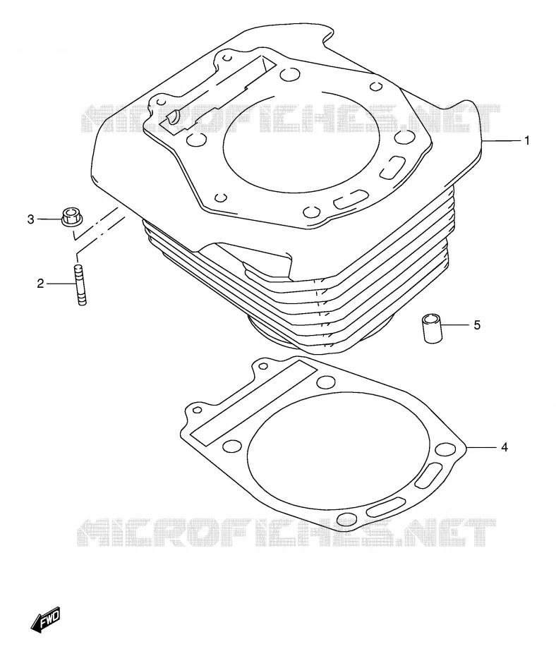 CYLINDRE Suzuki MOTO 650 DR 1996  DR650SEUT(E4)