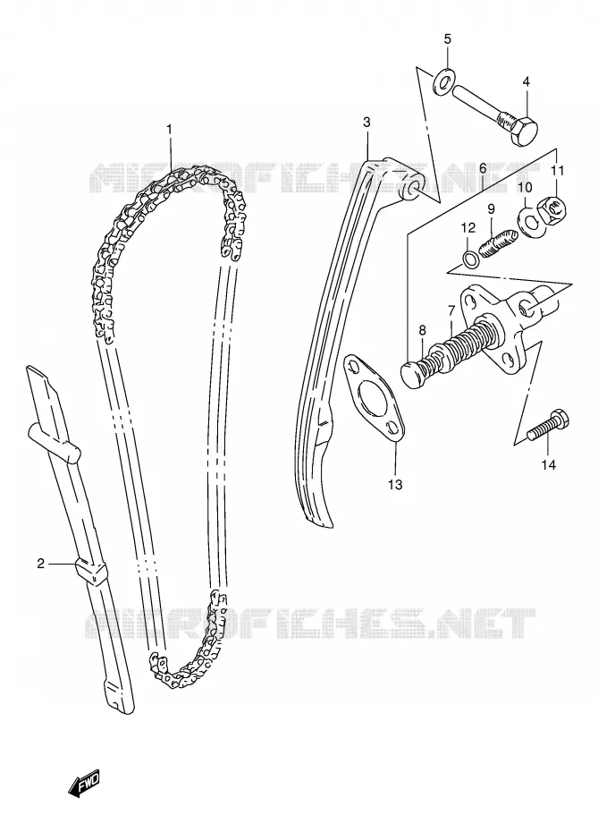 DISTRIBUTION Suzuki MOTO 125 DR 1997  DR125SEV(E4)