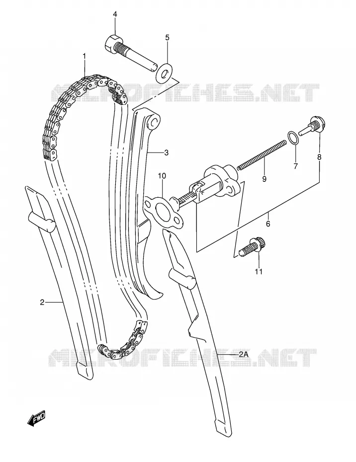 DISTRIBUTION Suzuki MOTO 350 DR 1994  DR350R(E3)