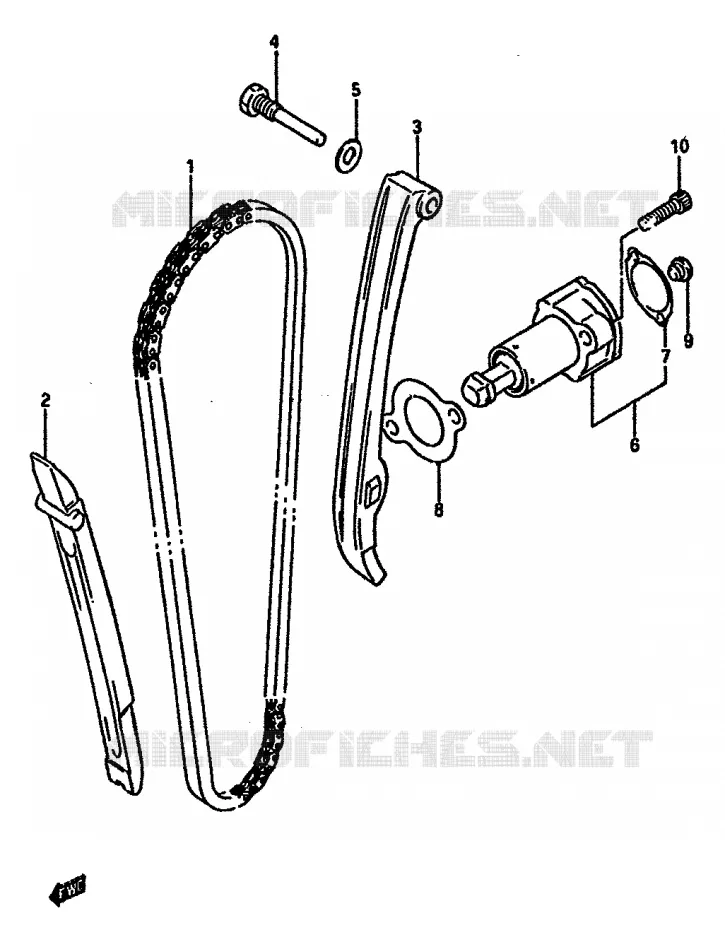 DISTRIBUTION Suzuki MOTO 600 DR 1985  DR600SF(E2)