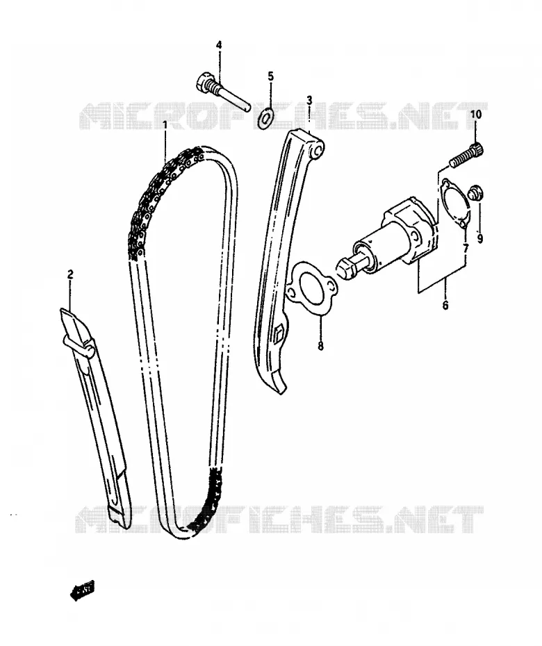 DISTRIBUTION Suzuki MOTO 650 DR 1991  DR650RSM(L/M)