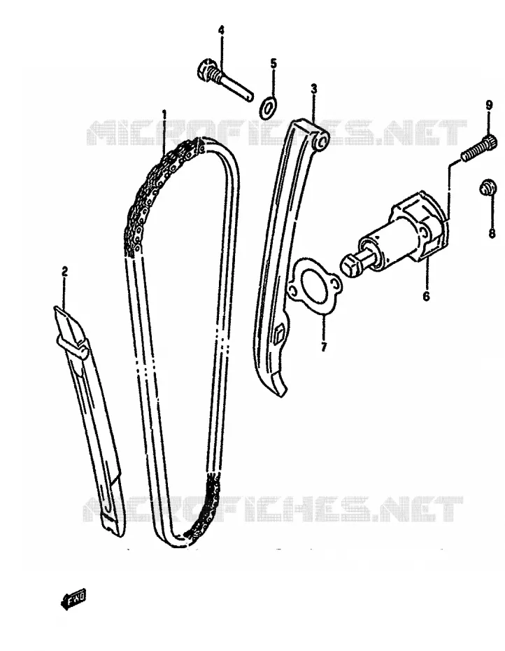 DISTRIBUTION Suzuki MOTO 650 DR 1992  DR650RUN(N/P/R)