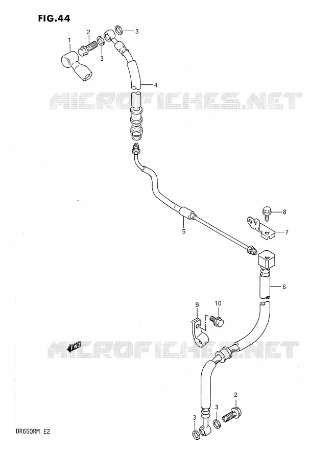 DURITE DE FREIN AVANT Suzuki MOTO 650 DR 1990  DR650RL(E2)
