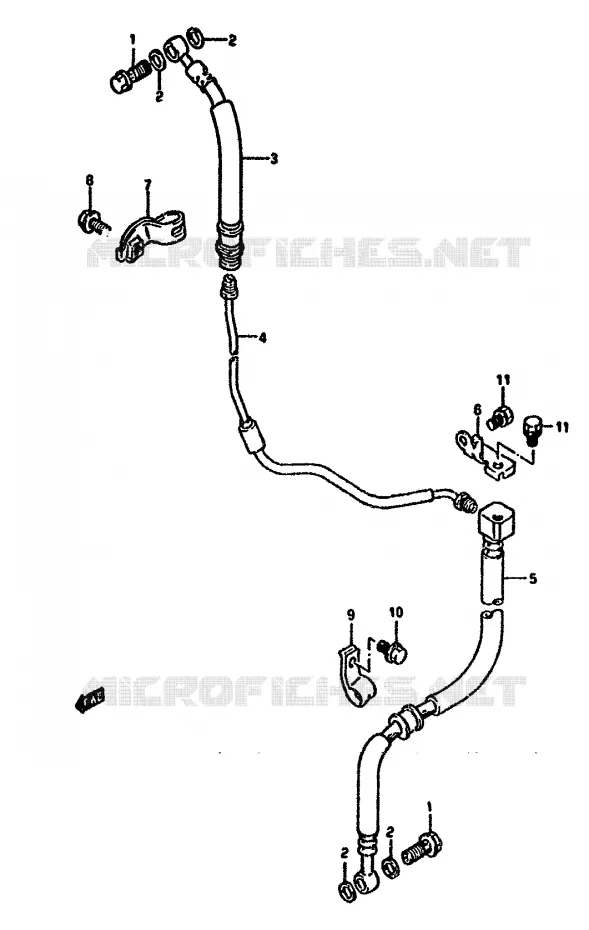 DURITE DE FREIN AVANT Suzuki MOTO 650 DR 1993  DR650RUP(N/P/R)