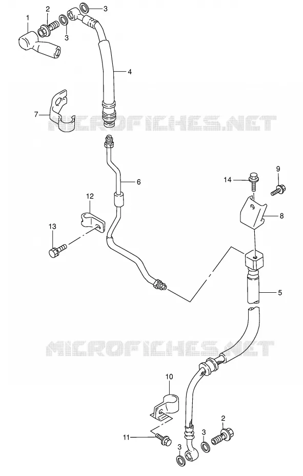 DURITE DE FREIN AVANT Suzuki MOTO 800 DR 1992  DR800SUN(E4)