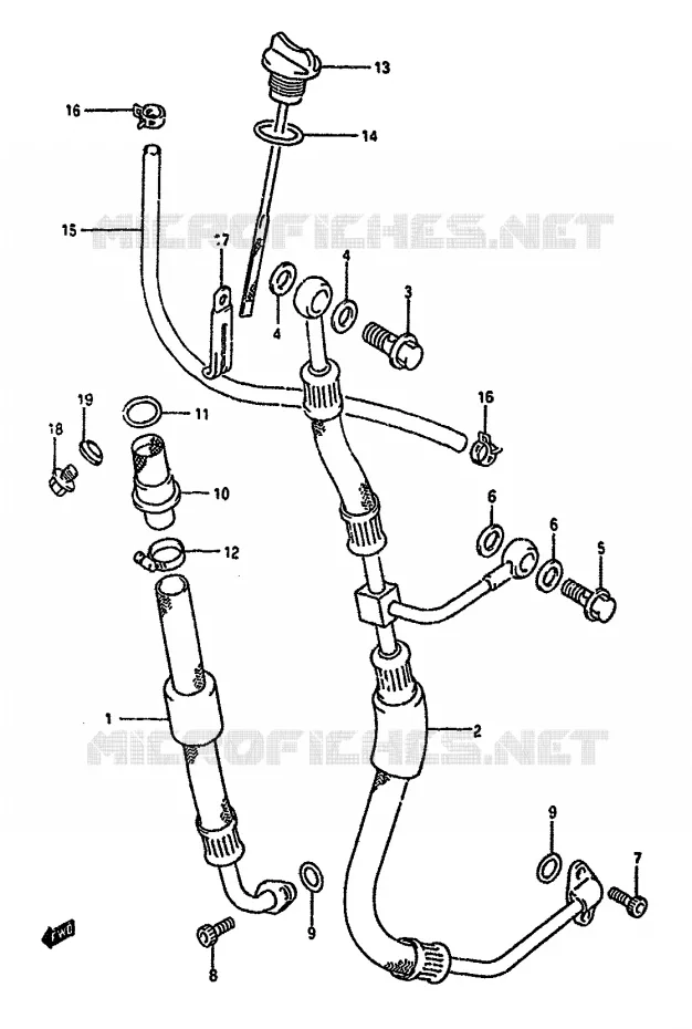 DURITE D'HUILE Suzuki MOTO 350 DR 1993  DR350SHP(L/M/N/P/R)