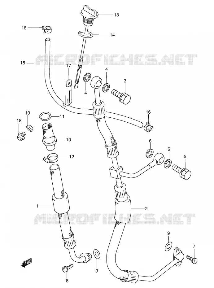 DURITE D'HUILE Suzuki MOTO 350 DR 1999  DR350SEX(E2)