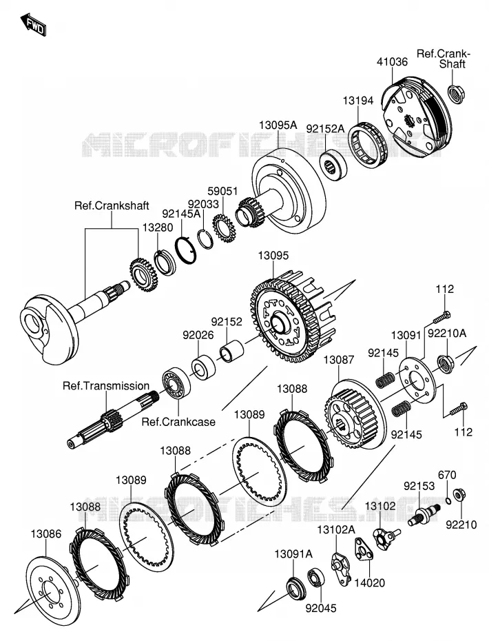 EMBRAYAGE Suzuki MOTO 110 DR-Z 2003  DR-Z110K3(E24)
