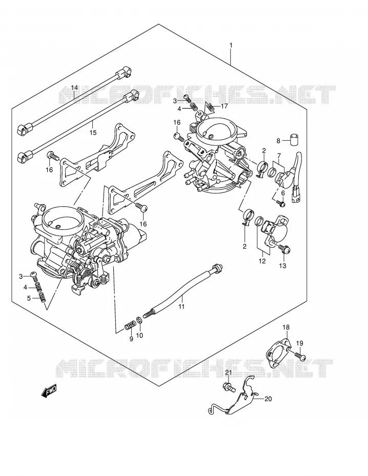 ENSEMBLE INJECTION Suzuki MOTO 650 V-STROM 2006  DL650K6(E2)
