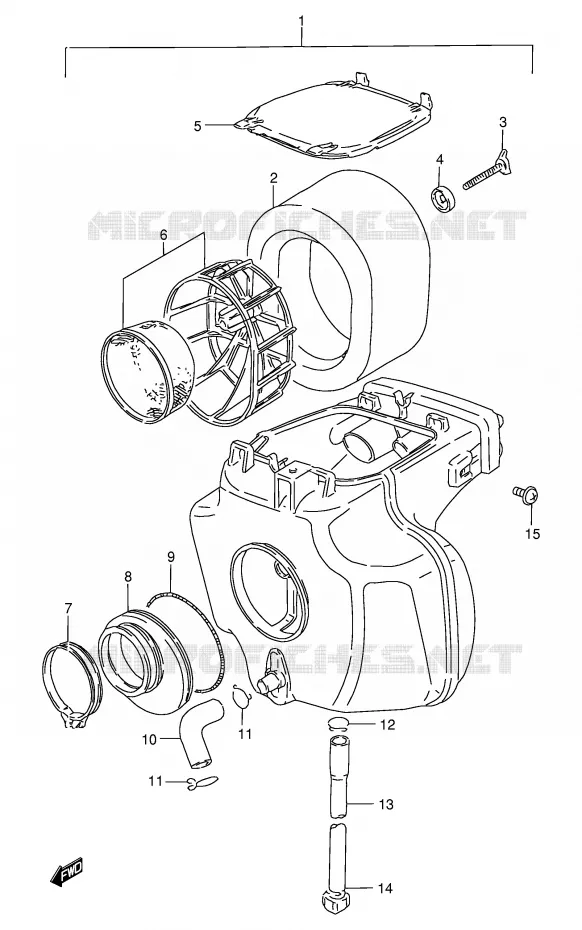 FILTRE A AIR Suzuki MOTO 200 DF 2000  DF200EY